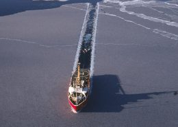 ship in the Arctic ice