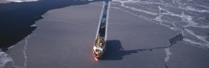 ship in the Arctic ice